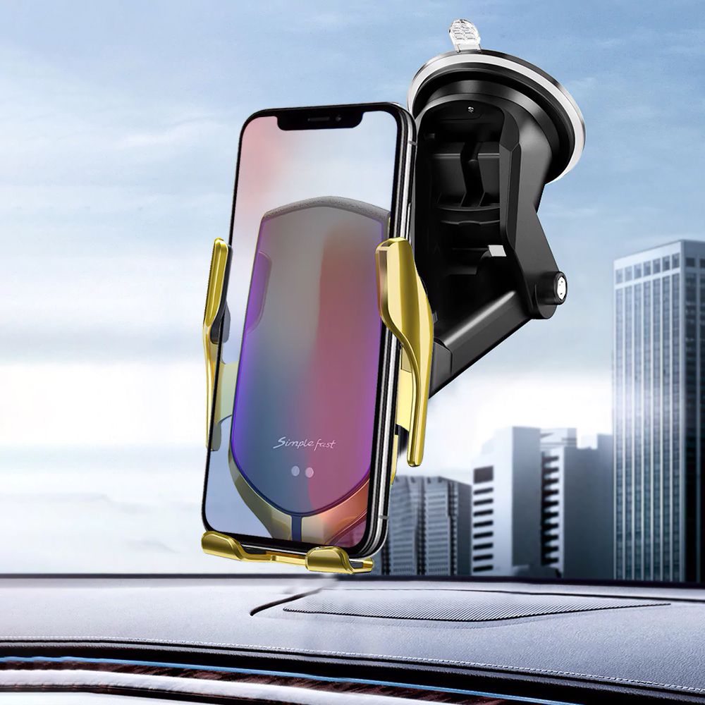 Uchwyt samochodowy automatyczny z adowaniem QI Tech-Protect R2 srebrny Xiaomi Mi 9 / 8