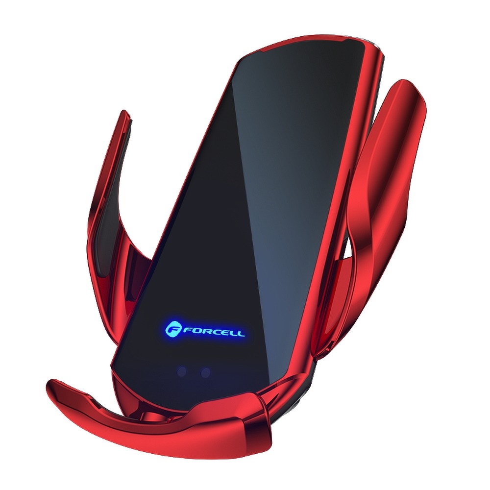 Uchwyt samochodowy automatyczny Forcell HS1 Qi 15W czerwony Vivo X Note / 2
