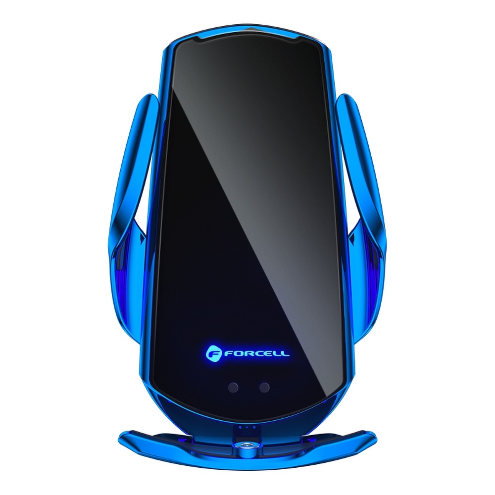 Uchwyt samochodowy automatyczny Forcell HS1 Qi 15W niebieski MOTOROLA Moto E4 Plus