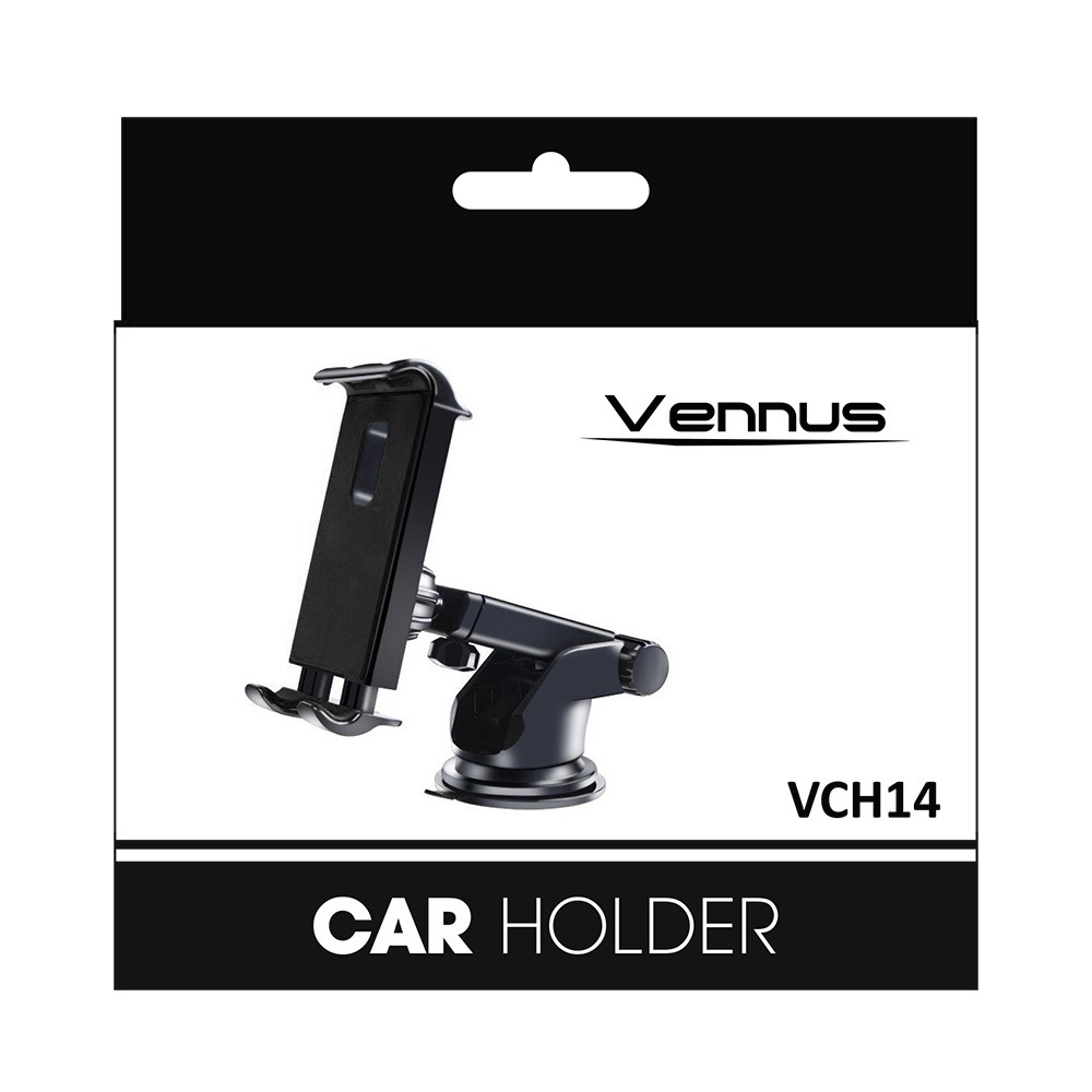 Uchwyt samochodowy Vennus VCH14 na szyb czarny OnePlus 6T / 3