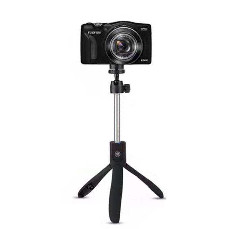 Statyw wysignik selfie K05 z pilotem na bluetooth i Lusterkiem Tripod czarny HUAWEI MediaPad T5 10.1 / 2