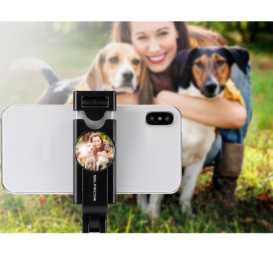 Statyw wysignik selfie K10 Tripod z Lusterkiem czarny LG G4 Stylus / 6