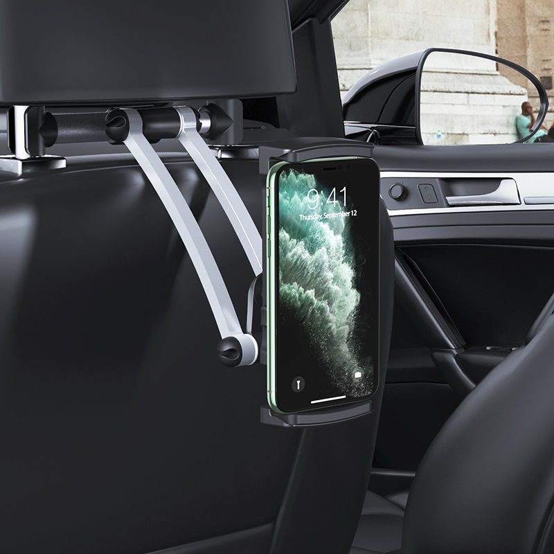 Uchwyt samochodowy na zagwek Hoco CA62 czarno-srebrny Xiaomi Mi Max 3 / 5