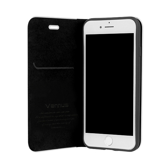 Pokrowiec etui Book Vennus Carbon czarne Xiaomi Redmi Note 8T / 3