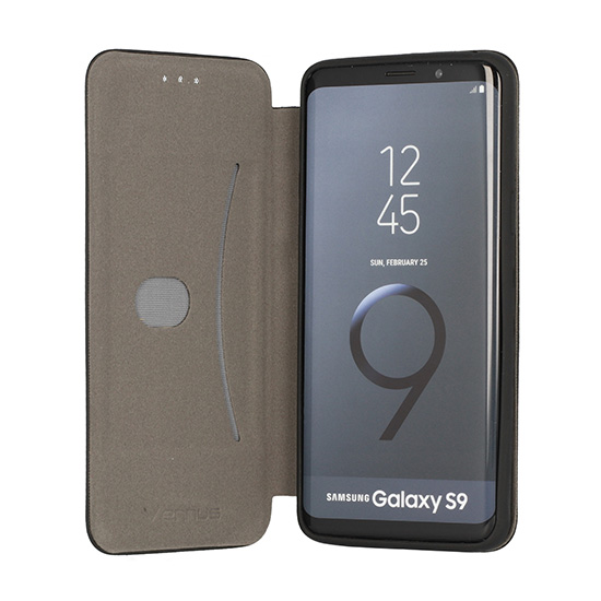 Pokrowiec Vennus Soft Book czarny SAMSUNG Galaxy S9 Plus / 3