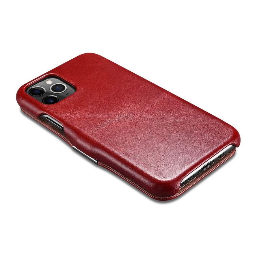 Pokrowiec Etui iCarer Vintage czerwony APPLE iPhone 11 Pro Max / 6