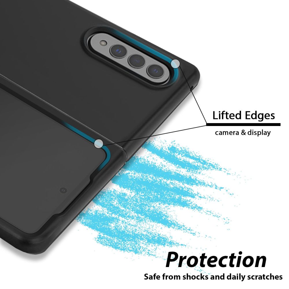 Pokrowiec Whitestone Contrast czarne SAMSUNG Galaxy Z Fold 4 / 4