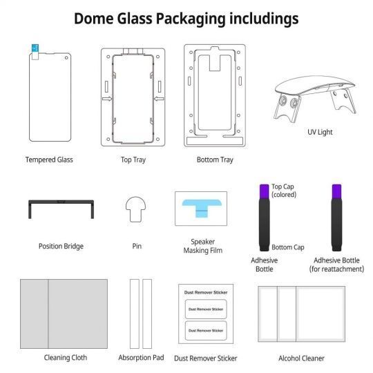 Szko hartowane Whitestone Dome Glass Przeroczyste SAMSUNG Galaxy S20+ / 5