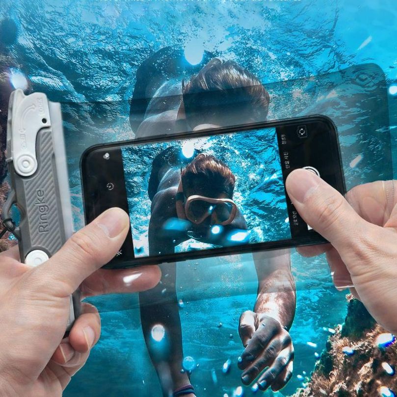 Pokrowiec etui wodoodporne Ringke Universal Waterproof Case szare Xiaomi Redmi S2 / 2
