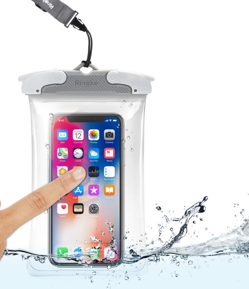 Pokrowiec etui wodoodporne Ringke Universal Waterproof Case szare Xiaomi Mi 10T Lite 5G / 4
