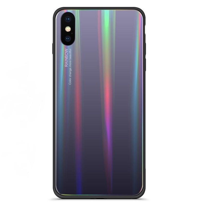 Pokrowiec etui silikonowe Rainbow Case Ombre czarne Xiaomi Mi 9T Pro