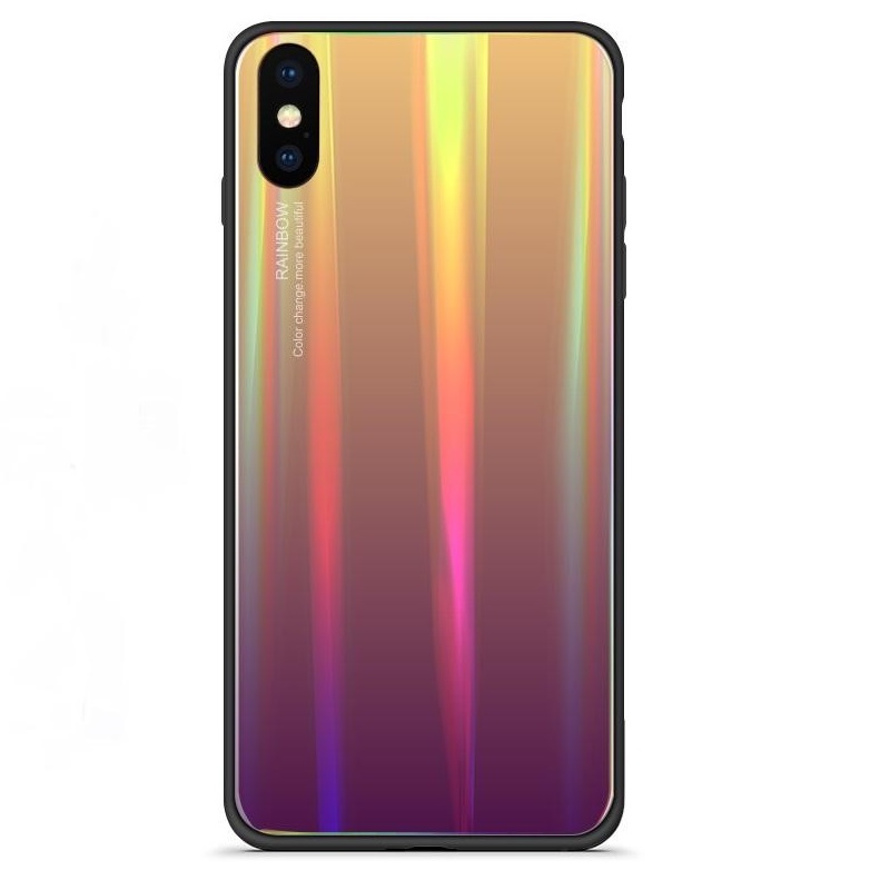 Pokrowiec etui silikonowe Rainbow Case Ombre fioletowe Xiaomi Mi 9T Pro