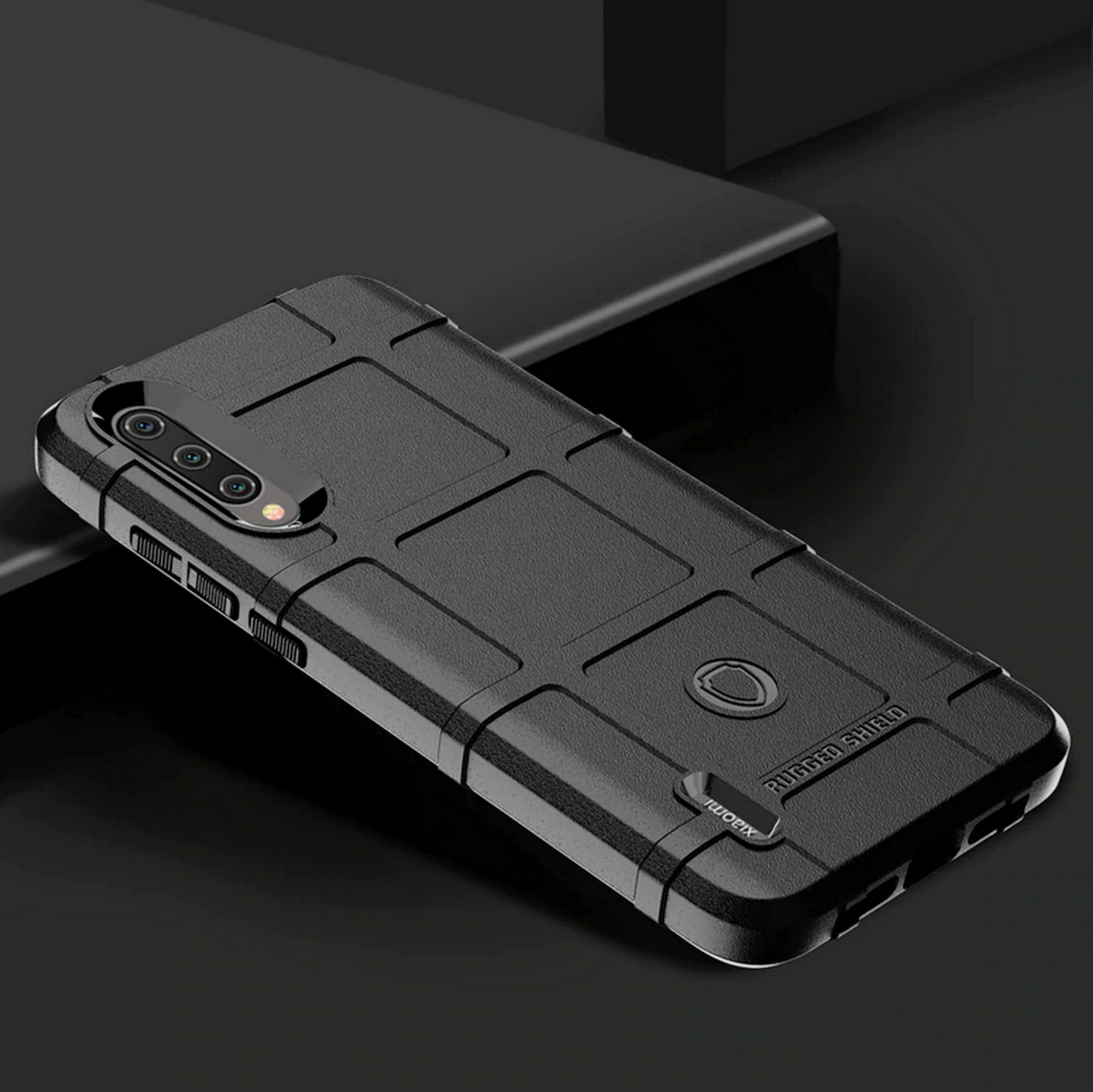 Pokrowiec etui pancerne Rugged Shield czarne Xiaomi Mi A3 Lite / 3