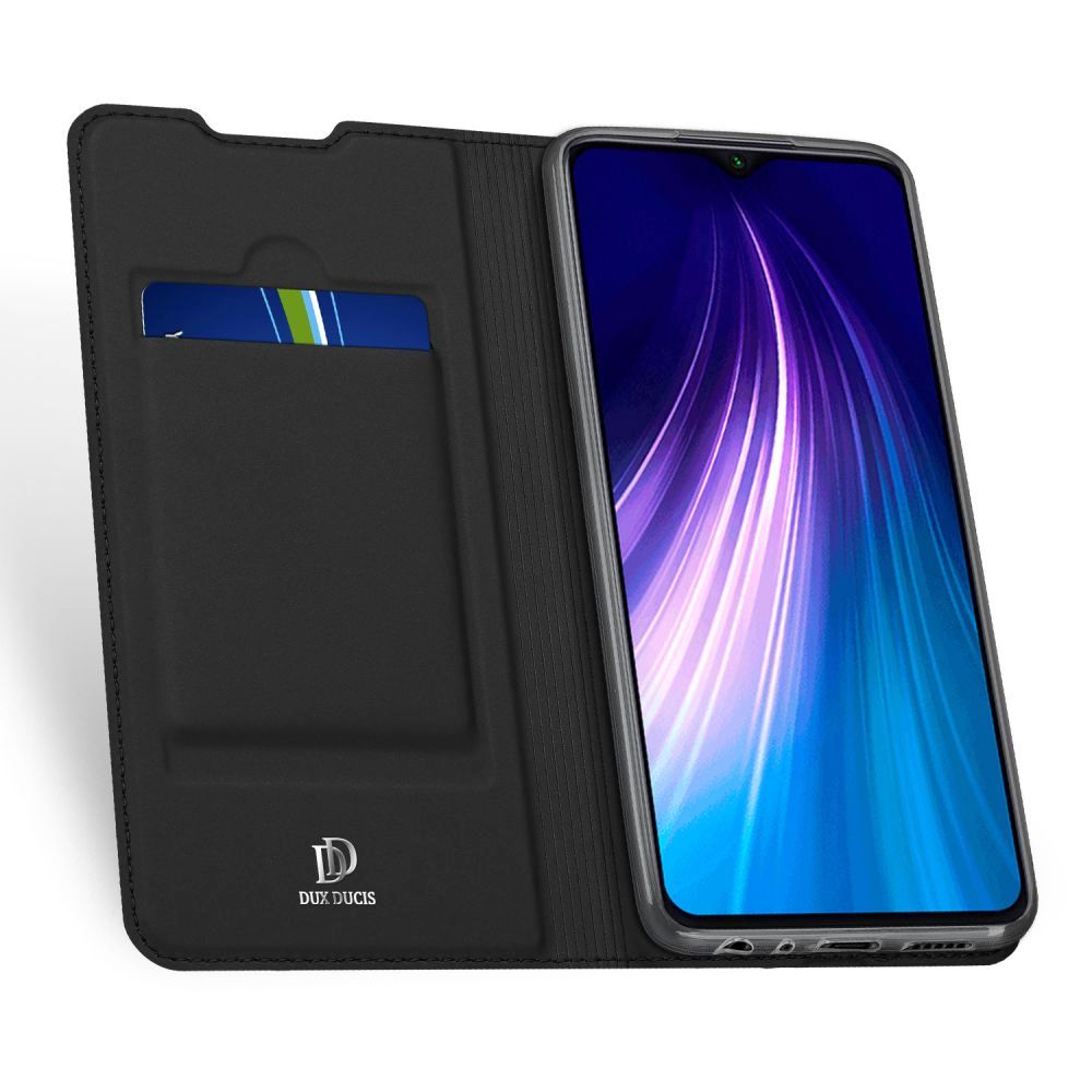 Pokrowiec etui book z podstawk� DuxDucis SkinPro czarne Xiaomi Redmi Note 8T / 3