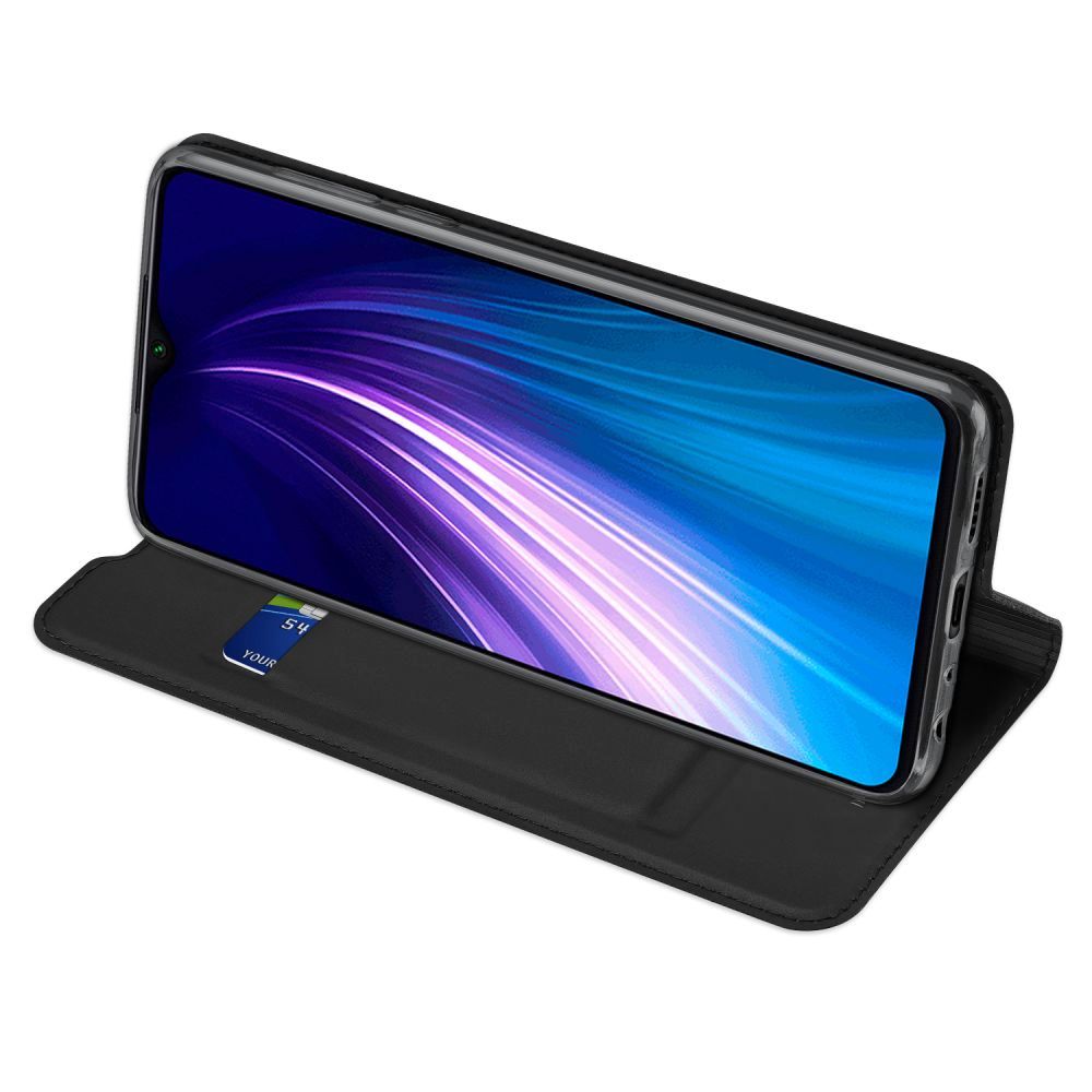 Pokrowiec etui book z podstawk� DuxDucis SkinPro czarne Xiaomi Redmi Note 8T / 4