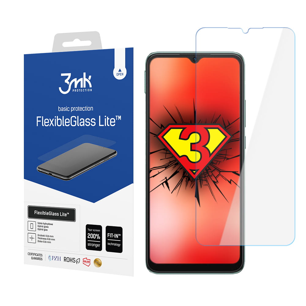 Szko hartowane hybrydowe 3mk FlexibleGlass Lite Xiaomi Redmi 10C