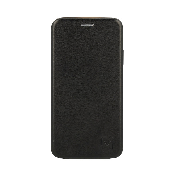 Pokrowiec z klapk Flexi Vennus Elegance czarne Xiaomi Redmi 8