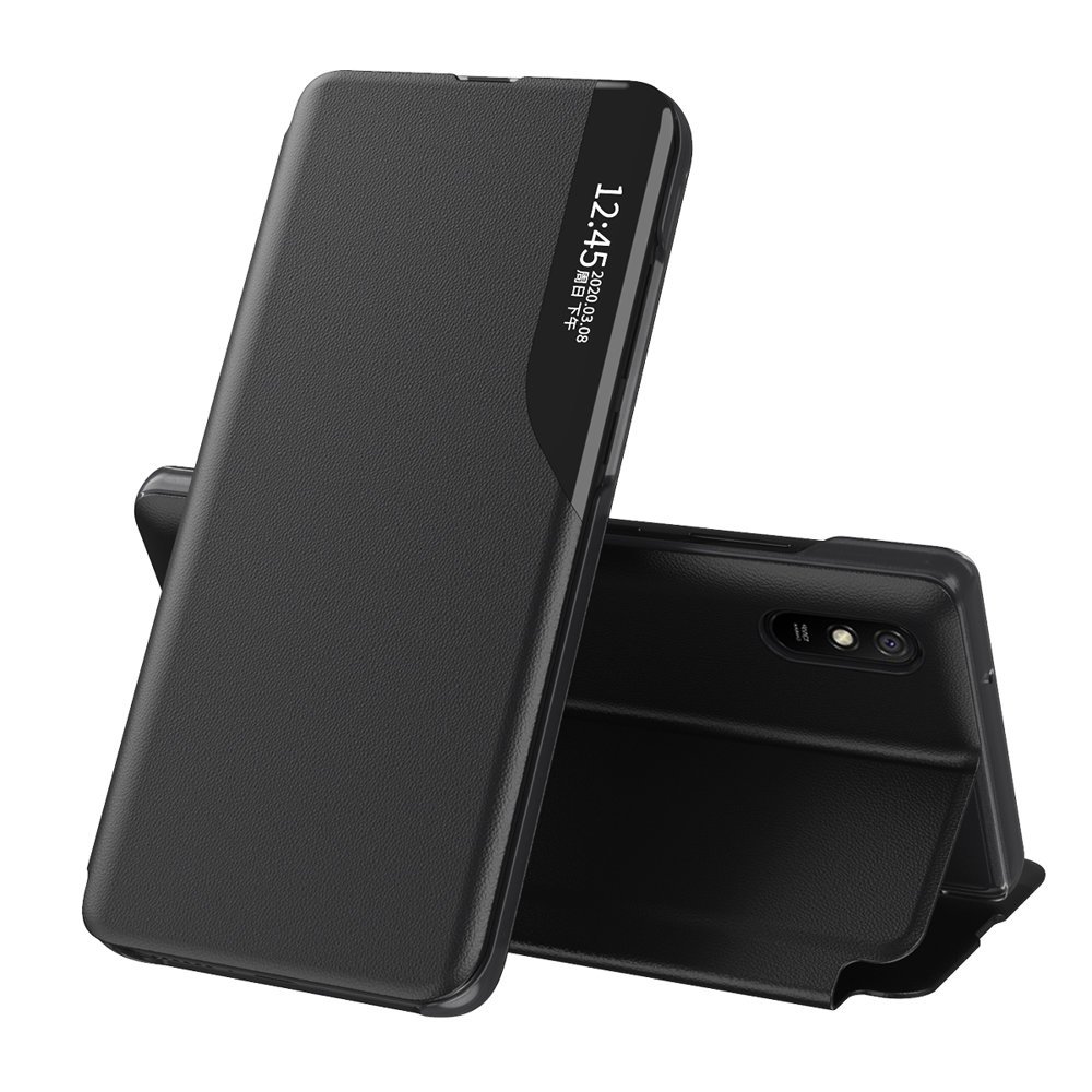 Pokrowiec etui Eco Leather View Case czarne Xiaomi Redmi Note 10 Pro