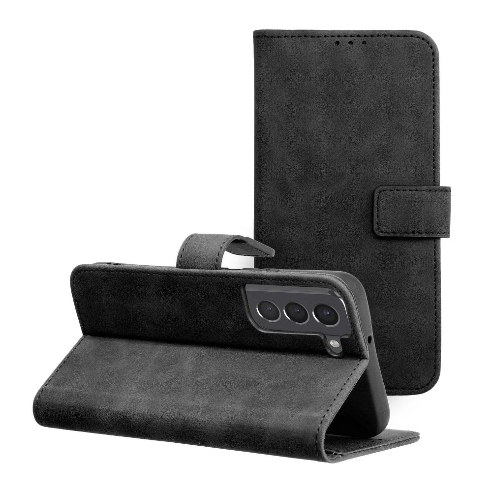 Pokrowiec etui z klapk na magnes Tender Book czarne Xiaomi Redmi Note 11 Pro