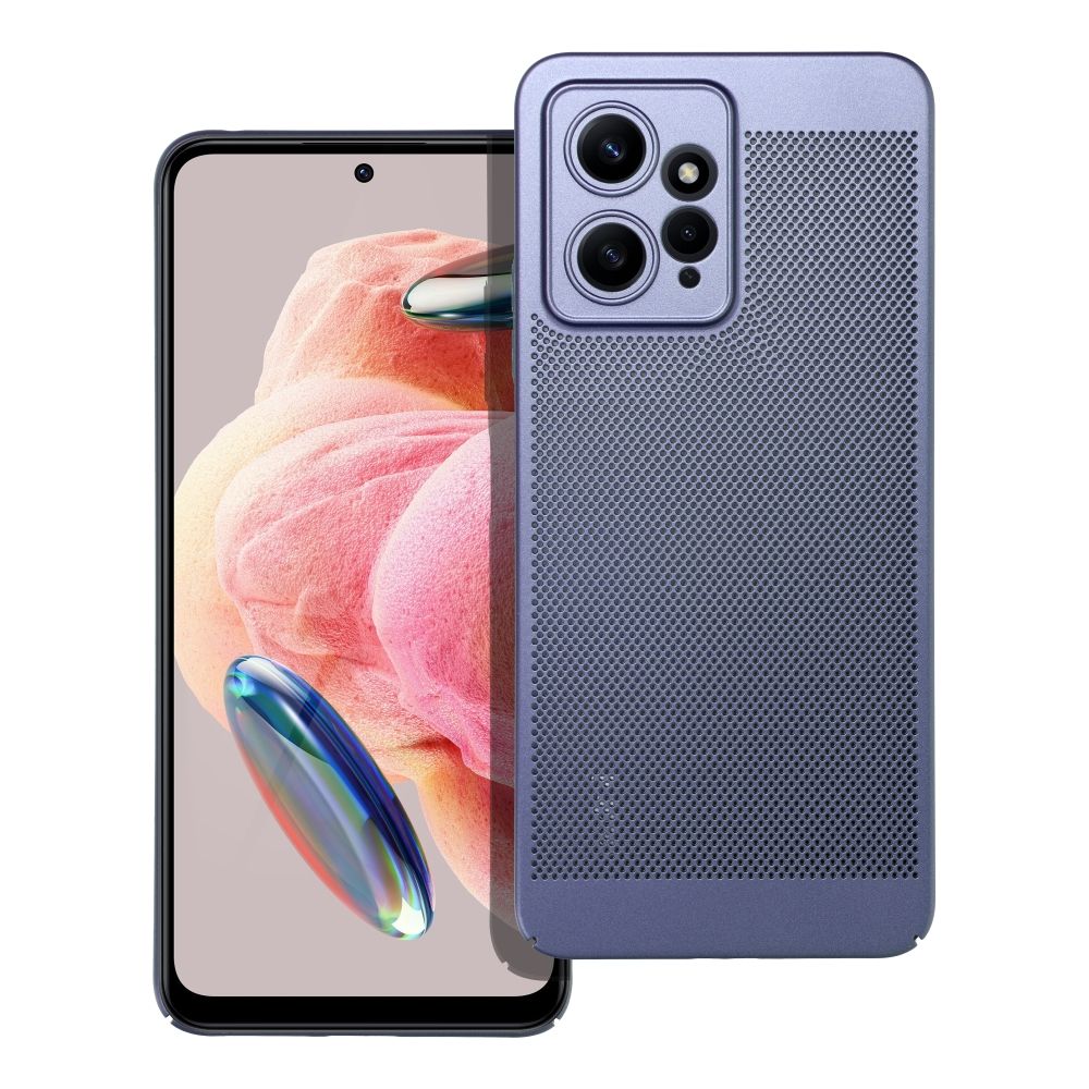 Pokrowiec etui silikonowe Breezy Case niebieskie Xiaomi Redmi Note 12 4G / 2