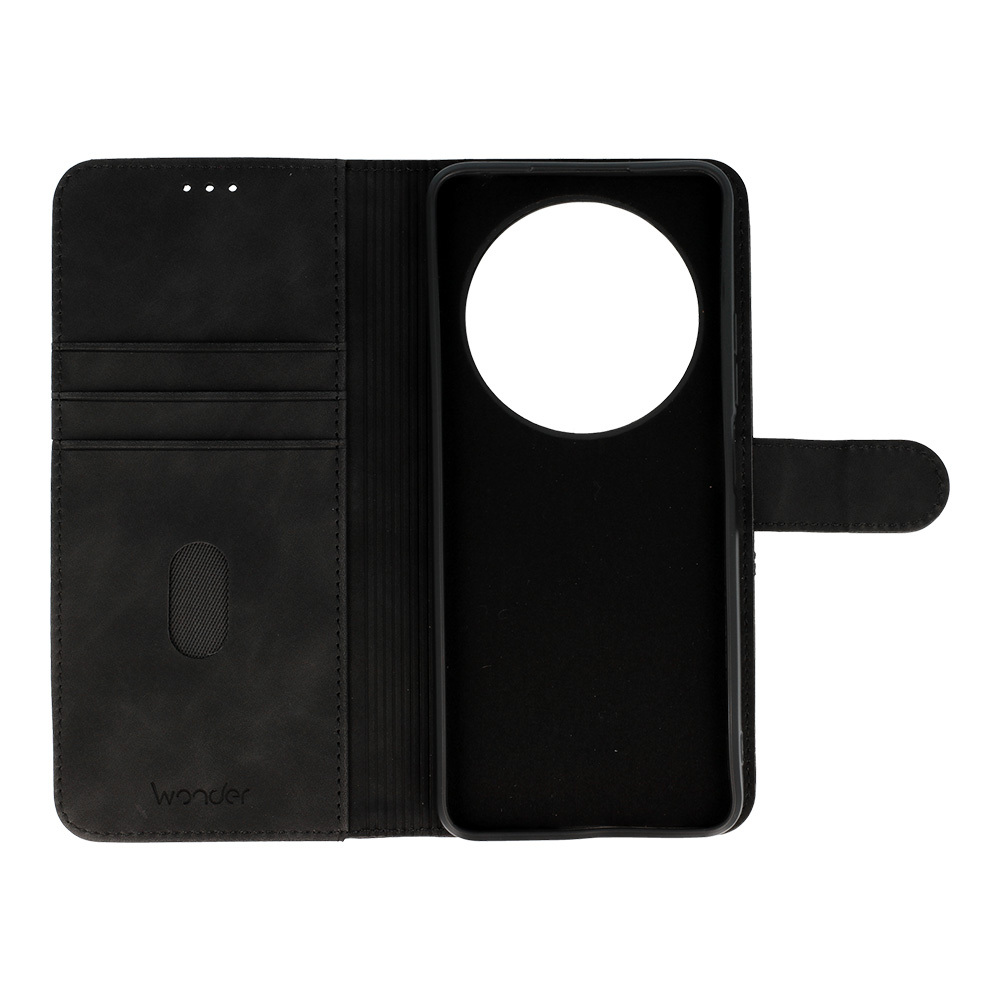 Pokrowiec z klapk� Kabura Wonder Fancy czarne Xiaomi Redmi 14C / 4
