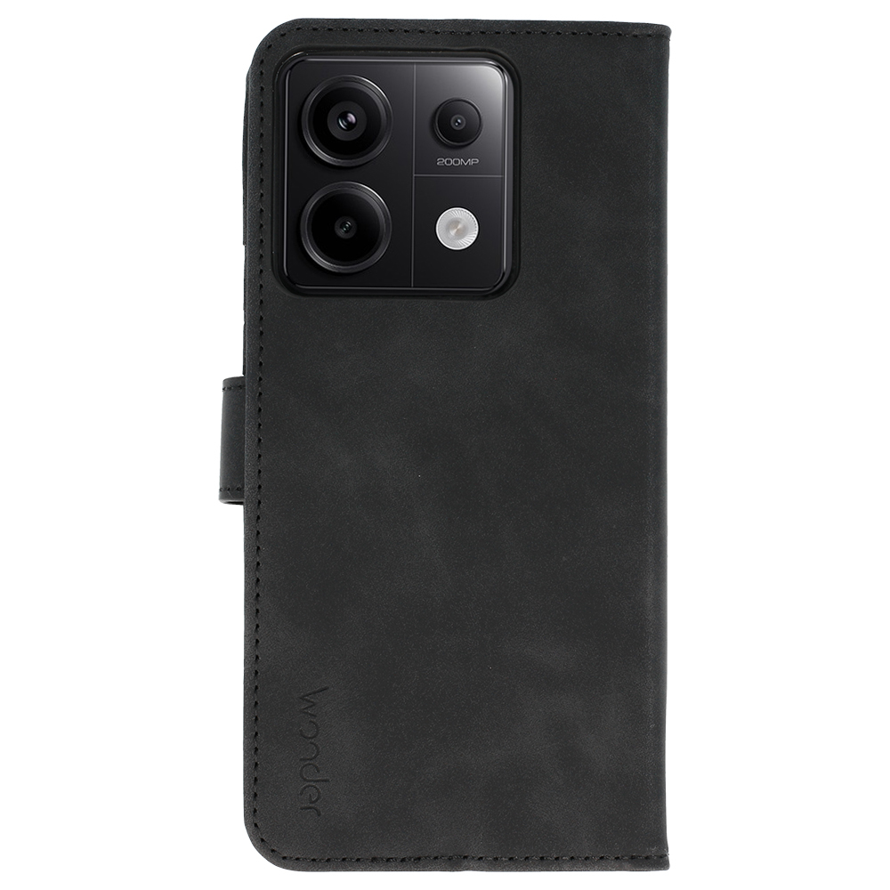 Pokrowiec z klapk� Kabura Wonder Fancy czarne Xiaomi Redmi Note 13 Pro 5G / 3