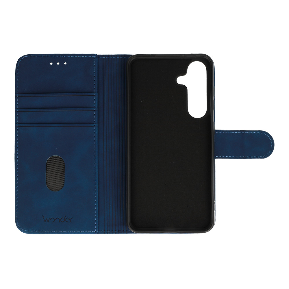 Pokrowiec z klapk� Kabura Wonder Fancy granatowe SAMSUNG Galaxy S25 / 4