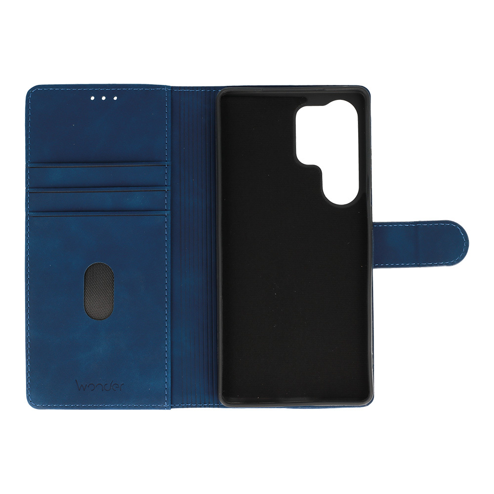 Pokrowiec z klapk� Kabura Wonder Fancy granatowe SAMSUNG Galaxy S25 Ultra / 4