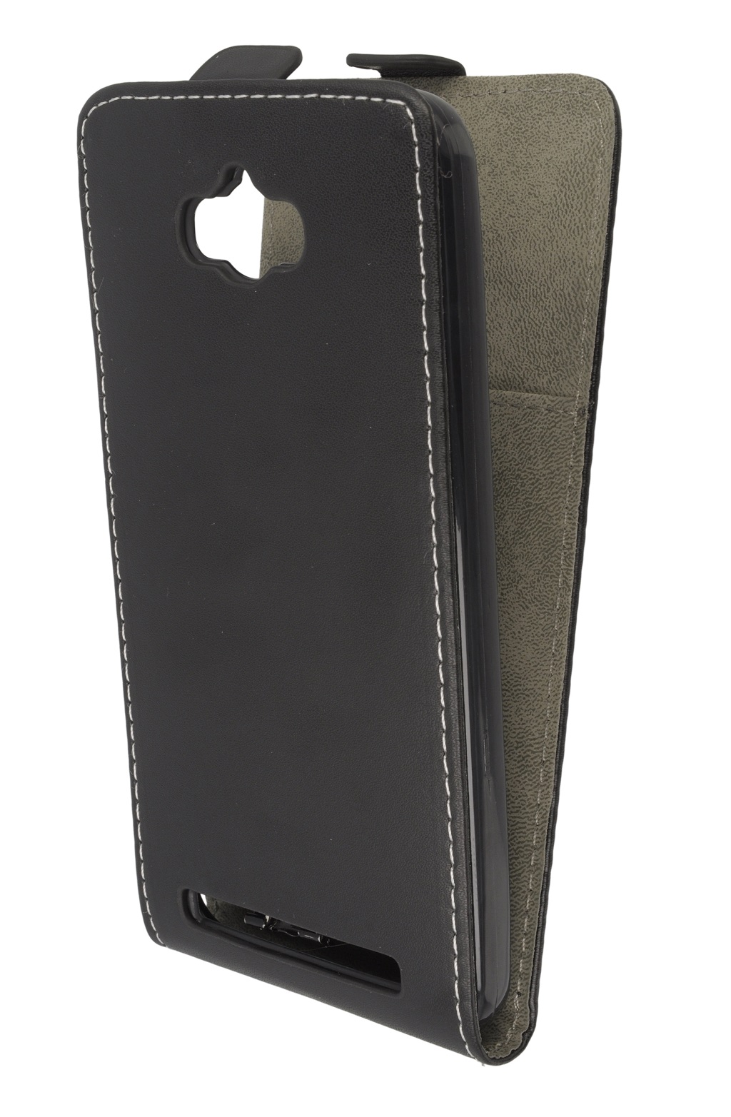 Pokrowiec z klapk� na magnes Prestige Slim Flexi czarny ASUS ZenFone Max / 6